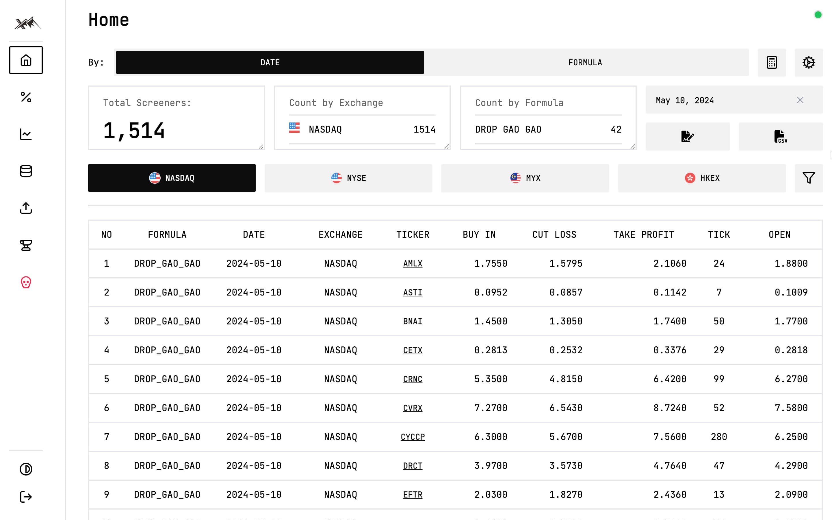 ProX - Stock Filtering Automation System